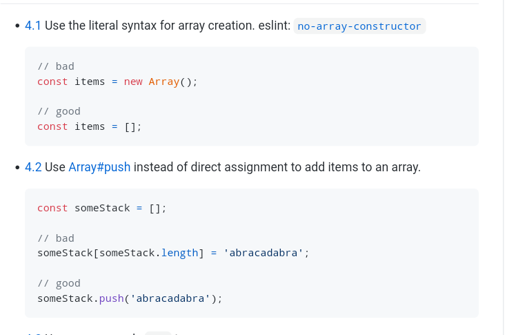 Prathkum's tweet image. Writing clean code is an art and you can become an artist🍁

➢ I found an amazing GitHub🐱 repo for most reasonable approach to JavaScript

Definitely check it out👇
🖇️ github.com/airbnb/javascr…