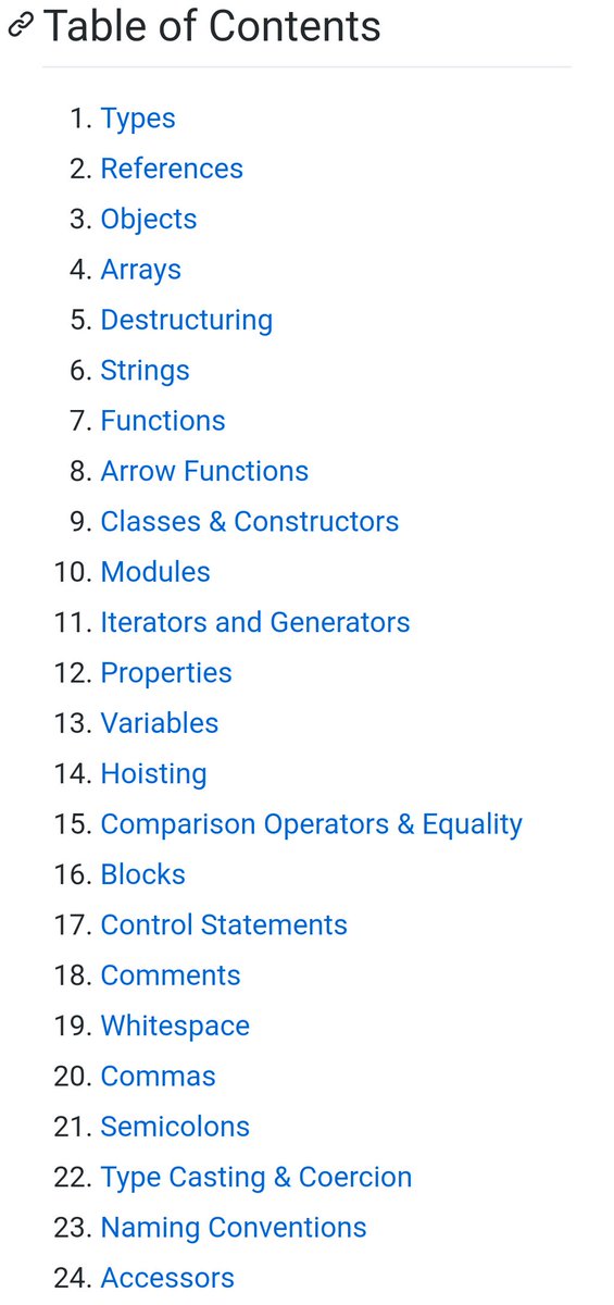 Prathkum's tweet image. Writing clean code is an art and you can become an artist🍁

➢ I found an amazing GitHub🐱 repo for most reasonable approach to JavaScript

Definitely check it out👇
🖇️ github.com/airbnb/javascr…
