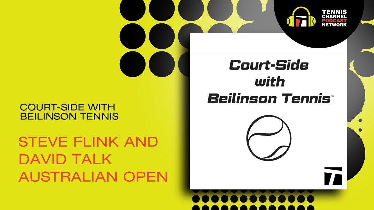 On this week's episode, <a href="/Court_Side_w_BT/">Court-Side with Beilinson Tennis</a> welcomes new co-host <a href="/sflinko/">steve flink</a>, a sports journalist who has been a columnist and editor with magazines such as World Tennis Magazine, Tennis Magazine and Tennis Week. They chat about this year's #AusOpen.

megaphone.link/ADV4261545262