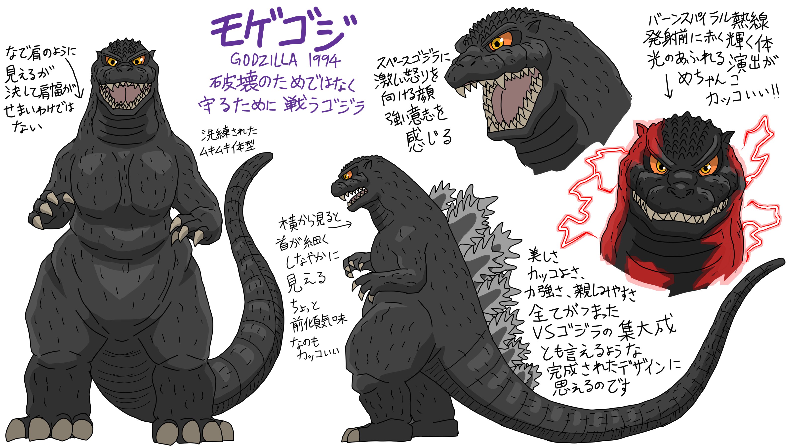 猫怪獣ノラ Twitterissa モゲゴジの デフォルメイラスト練習 ゴジラ Godzilla T Co Ql2cnefva2 Twitter