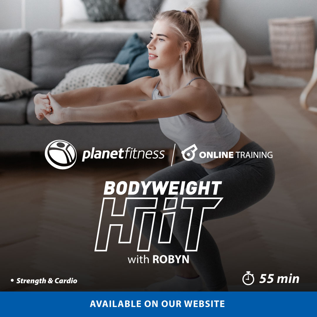 PlanetFitnessZA's tweet image. Bodyweight HIIT, is a full body high intensity interval workout focused on 3 rounds of strength and cardio-based exercises. 

👉Register to attend our online classes. planetfitness.co.za/online-workout…

#Bodyweight #HIITExercises #planetfitnessza