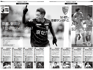 サッカー新聞エルゴラッソ 明治安田j2リーグ 順位予想 京都 磐田が1位 2位フィニッシュ サッカー新聞エルゴラ水 木曜号 Jleague J2 Sanga Jubilo