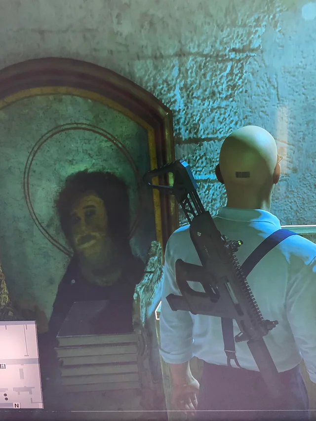 Hitman 3'teki  Botched Jesus easter egg'i.