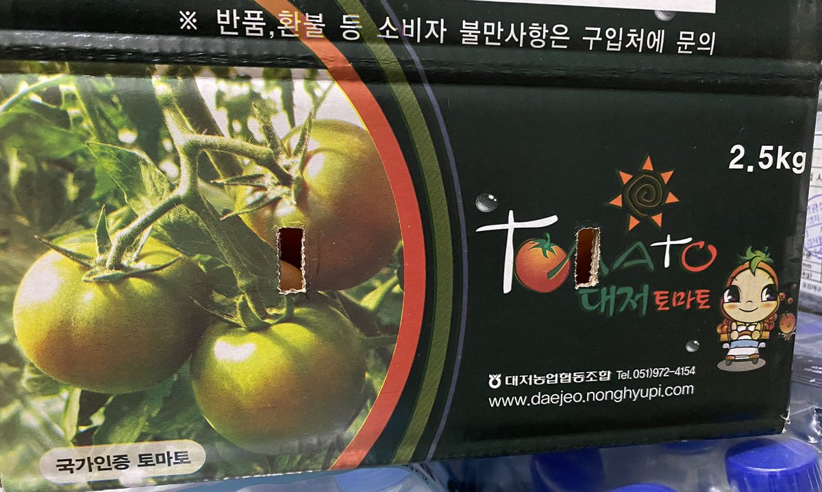 TYLOVEYM's tweet photo. #대저토마토#존맛#토마토는 대저#임영민사랑해.  너무 급한 나머지 차에서 쓱싹 옷에 문질러 냠냠 ㅋㅋ 맛난 토마토 감사합니다 ...열심히 먹자 제철음식은 제철에 먹어야 제맛 ㅋㅋㅋ https://t.co/hLxDQwfxPn