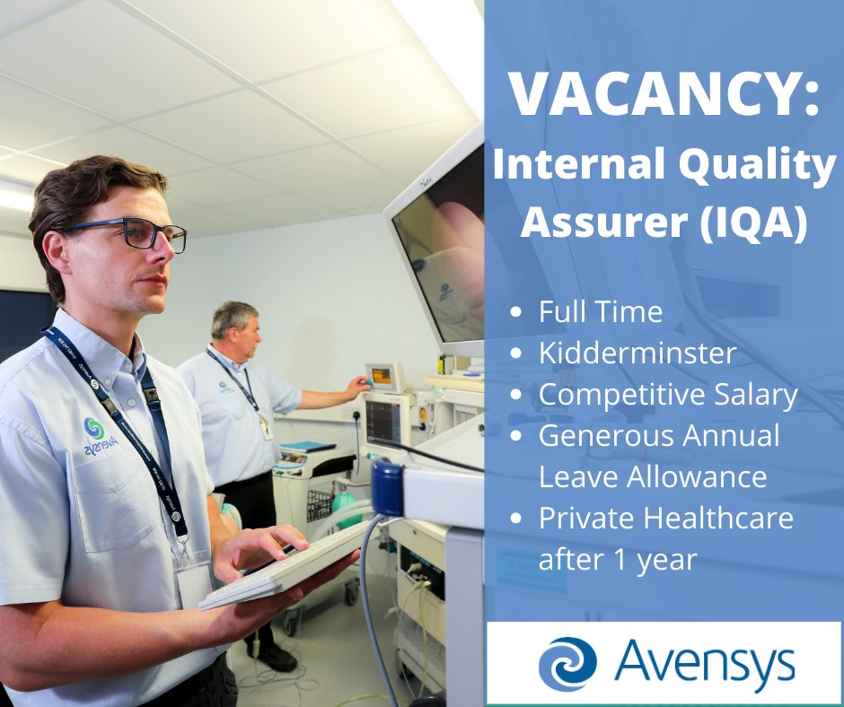 AvensysUKLtd's tweet photo. We are looking for an IQA for our Training Academy: familiar with standardising training, covering all aspects of the learners journey, writing and developing new quality procedures in conjunction with the team and Academy Manager. Click to apply: https://t.co/ybNMlLRJlv https://t.co/mtTvjfSvJc