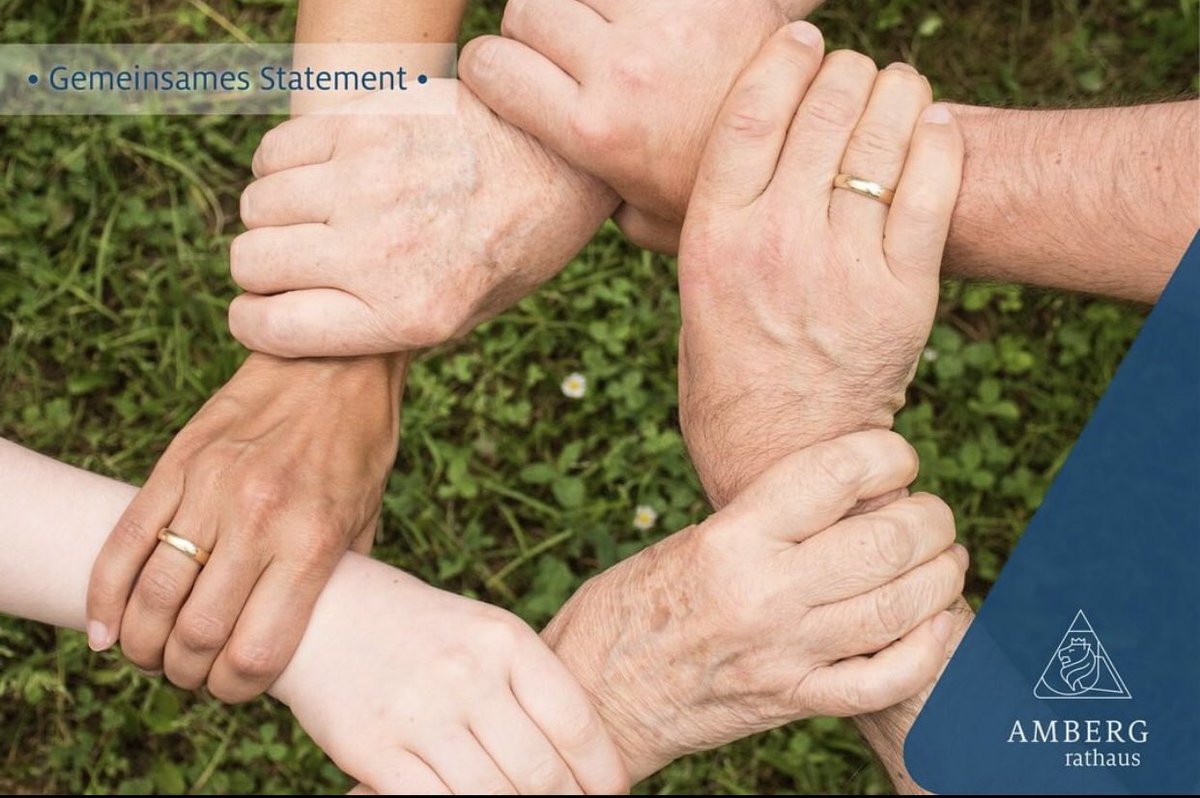 •Gemeinsames Statement der Stadt Amberg und des Landkreises Amberg-Sulzbach•

ℹ Weitere Informationen unter: bit.ly/3btLJGt

#amberg