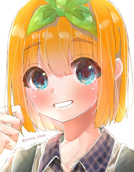 ゆてあさんがTwitterに投稿した中野四葉(五等分の花嫁)のイラスト。