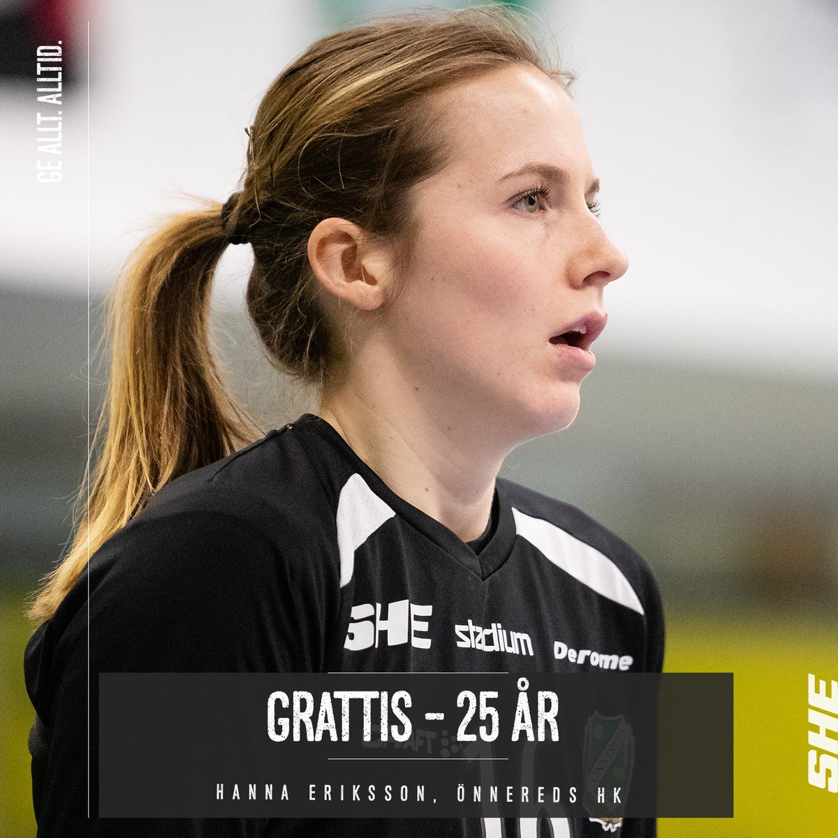 HBL_dam's tweet image. Stort grattis hälsar vi Hanna Eriksson i Önnereds HK. Burväktaren från Dalarna firar 25 år idag!

#she #önnered #gealltalltid