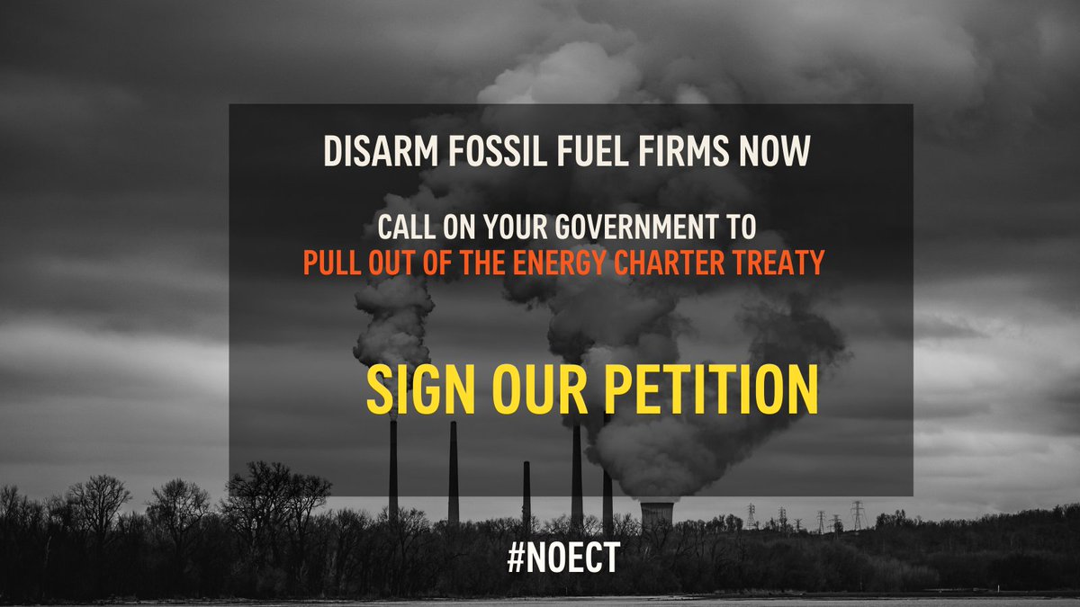ClimateEurope's tweet photo. 📢‼️Attention‼️📢 

A **NEW PETITION** has been launched to withdraw from the #EnergyCharterTreaty: a Treaty that gives #fossilfuel corporations the power to sue governments for taking #ClimateAction?! 😲😱😡

➡ Sign the #NoECT petition here: https://t.co/9HY5MfqAUh https://t.co/IuVlMVMZy6