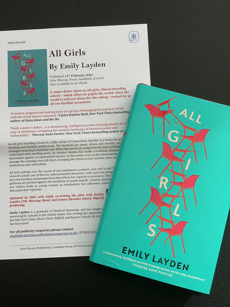 lovedreadinthis's tweet photo. All Girls sounds sooo good! Thank you so much @charhutchinson @johnmurrays 
#allgirls #emilylayden https://t.co/zB4rpFHWri