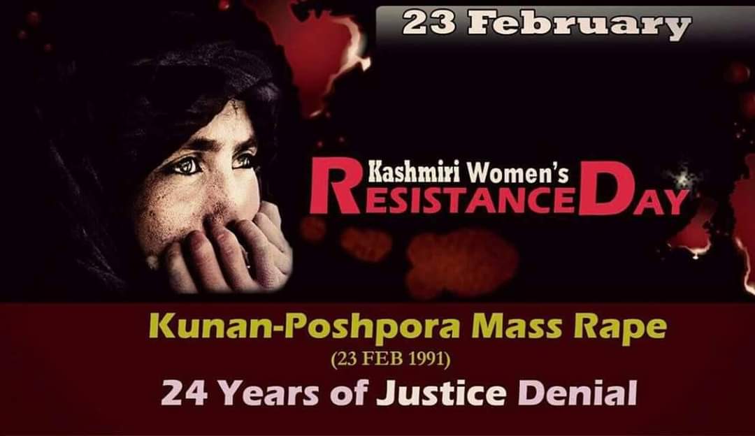 Tahira_Touqeer's tweet photo. #23feb2021
#Kashmiri_womens_ResistanceDay ..
#KunanPoshpora #mass_rape
#23Feb1991
29 years of Justice Denial..
@UN_Women
@PavelVlasov1902 @unwomenasia @mencanstoprape https://t.co/CEJfvQZuBu