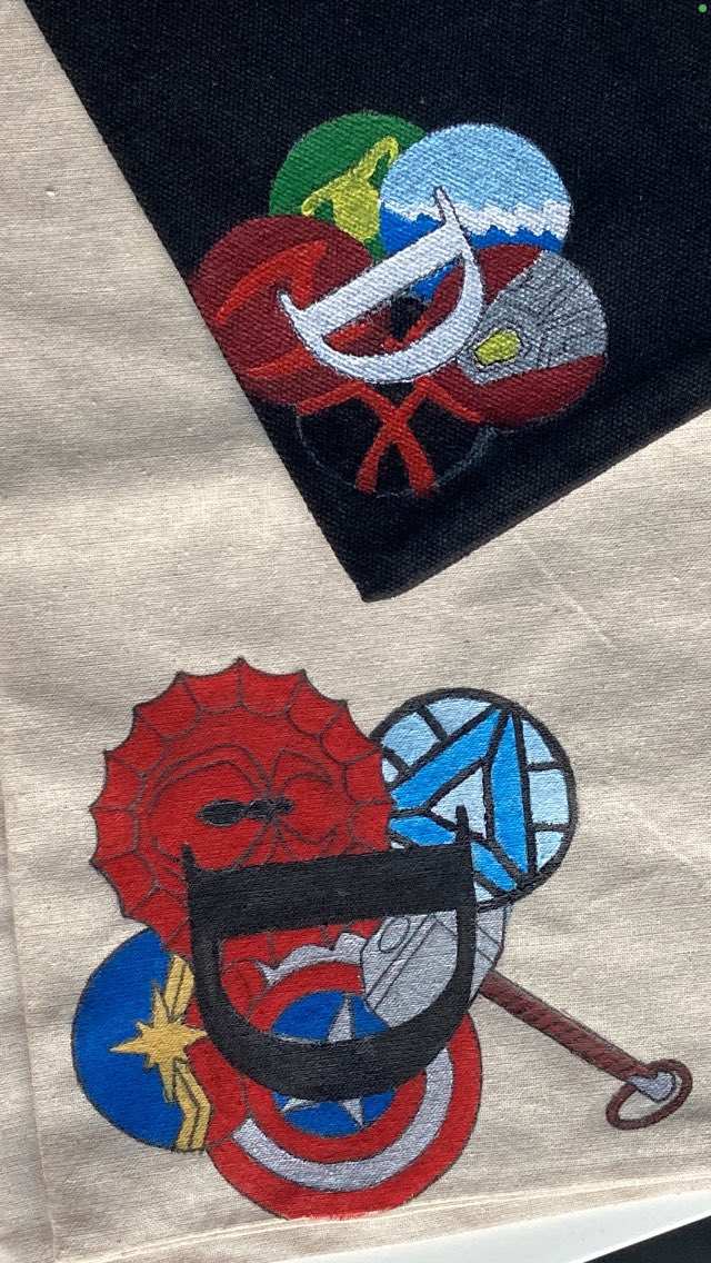 ElleDrew3's tweet photo. Painted these the other day, my dad and I adore #Marvel movies and we’re seriously into #WandaVision at the moment! Can’t wait for Friday! https://t.co/iloeWpm7Zo
