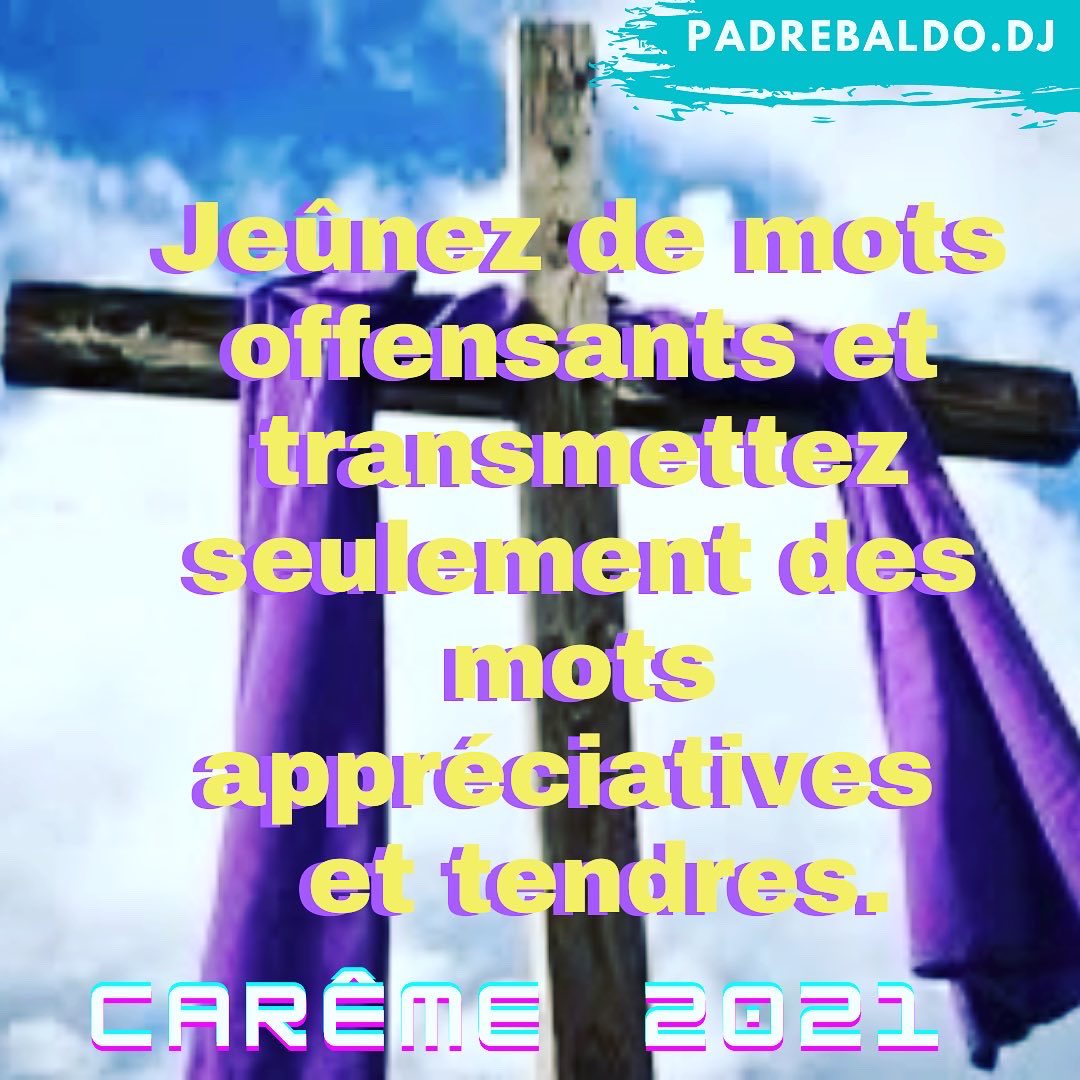 PadreBaldo's tweet photo. 🇮🇹 (ITA) #QUARESIMA2021 Digiuna di #parole #offensive e trasmetti solo parole appreziative e tenere.
AMEN o NON-AMEN ?
🇫🇷 (FRA) #CARÊME2021
Jeûnez de #mots #offensants et transmettez seulement des mots #appréciatives et #tendres.
AMEN ou PAS-AMEN ? https://t.co/EkO3QYT3jk