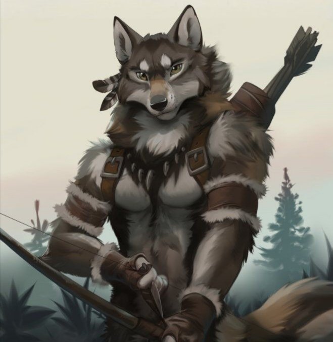 Furry wolf