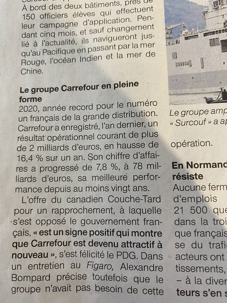 Ce qu’il faut savoir sur les #GMS qd <a href="/EmmanuelMacron/">Emmanuel Macron</a> visite des #agriculteurs 
•2018 Contournement de la Loi #EGAlim avec centrale d’achat <a href="/intermarche/">Intermarché</a> à l’étranger pr échapper à <a href="/dgccrf/">DGCCRF</a> 
•2020 Résultat historique <a href="/CarrefourFrance/">Carrefour</a> +7,8% chiffre d’affaire +16,8% résultat net!