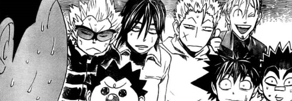 reading eyeshield 21 again to escape from and forget my problems for a while ? 