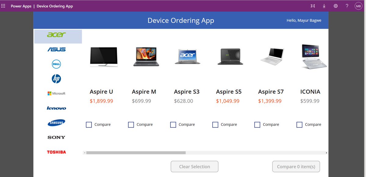mayur_bagwe's tweet photo. Apps developed on the #Microsoftpowerplatform. Device ordering application build using #MicrosoftPowerAutomate, #MicrosoftFlow #PowerCanvasApp, #Dataverse #GPPB21Mum #GPPB2021  
Special thanks to AC @TalkOrTweets &amp; @_TusharLaad.  for conducting the workshop. @hackmum !! https://t.co/WNL0jFJyl8