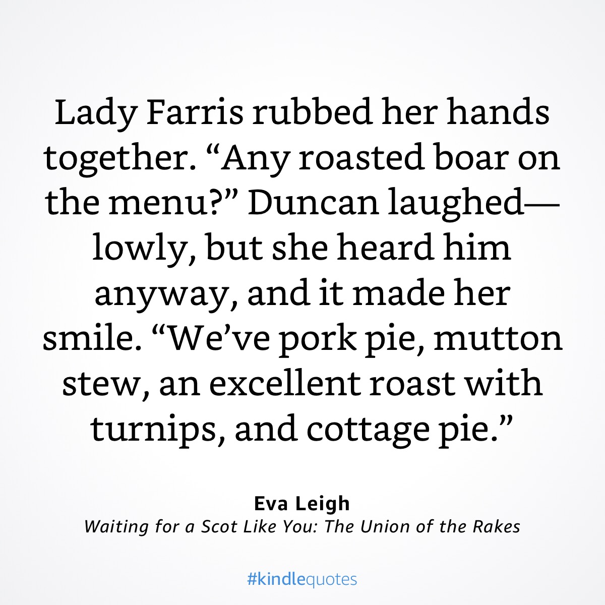 A turnip sighting in  @Zoe_Archer’s Waiting for a Scot Like You! It’s been a while since I’ve spotted a turnip in the wild, so I’m particularly delighted by this menu 