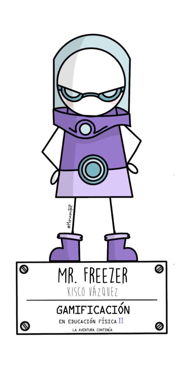 Mr. FREEZE, EL SEÑOR DEL HIELO (FJ Vázquez-Ramos <a href="/KiscoVazquez/">FJ Vázquez Ramos</a> y JM Cenizo-Benjumea)
En Gamificación en Educación Física II - La aventura continúa ¿Podrán parar la congelación el agua en verano? ▶️ youtu.be/v8V17IhJ7wk #VisualThinking de @MiriamitaP 
🔗 inde.com/es/productos/d…