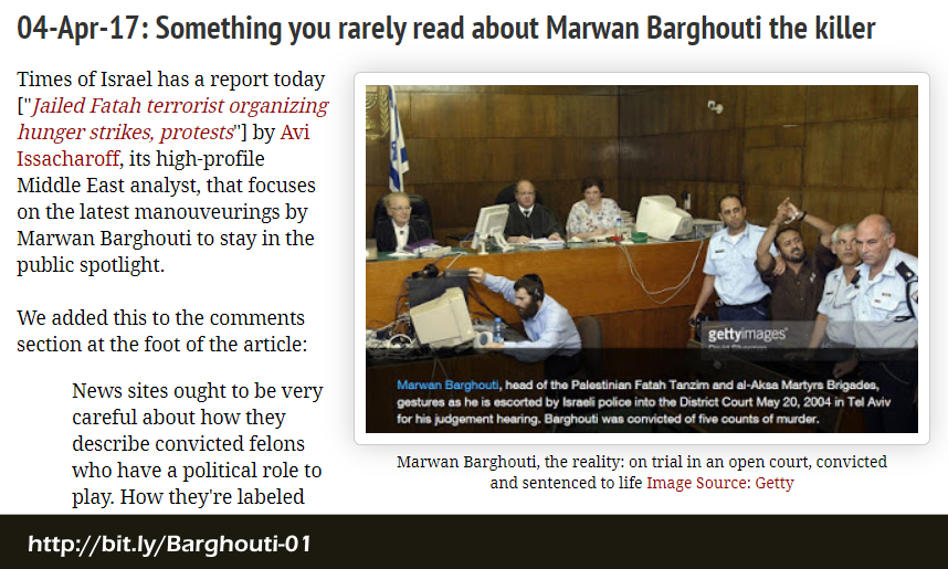 The malevolent revisionism of #MarwanBarghouti's chorus of supporters and 'explainers' needs exposing. (1) The #Tanzim gunmen who murdered the innocents in @TamarSternthal's list took their orders from #Barghouti. If there was some appropriating here, he was doing it.