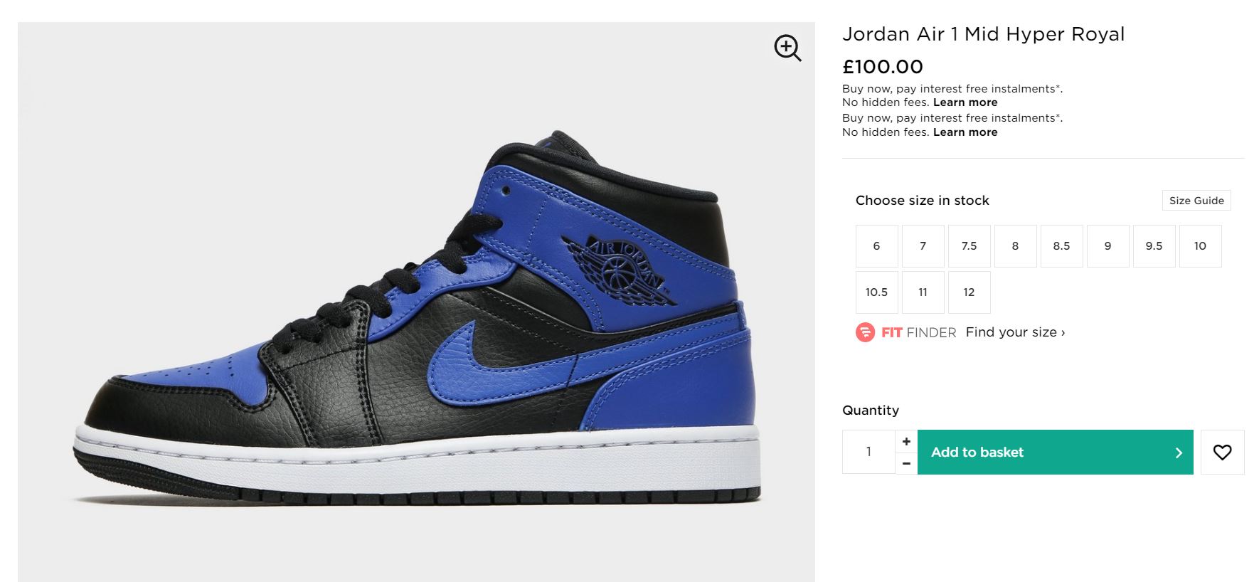 SOLELINKS on X: Ad: Air Jordan 1 Mid 'Black/Hyper Royal' via JD Sports UK  Mens:https://t.co/kj9gxuBTjN GS:https://t.co/WiwxMEtm0q  https://t.co/8y5ovJSPl2 / X