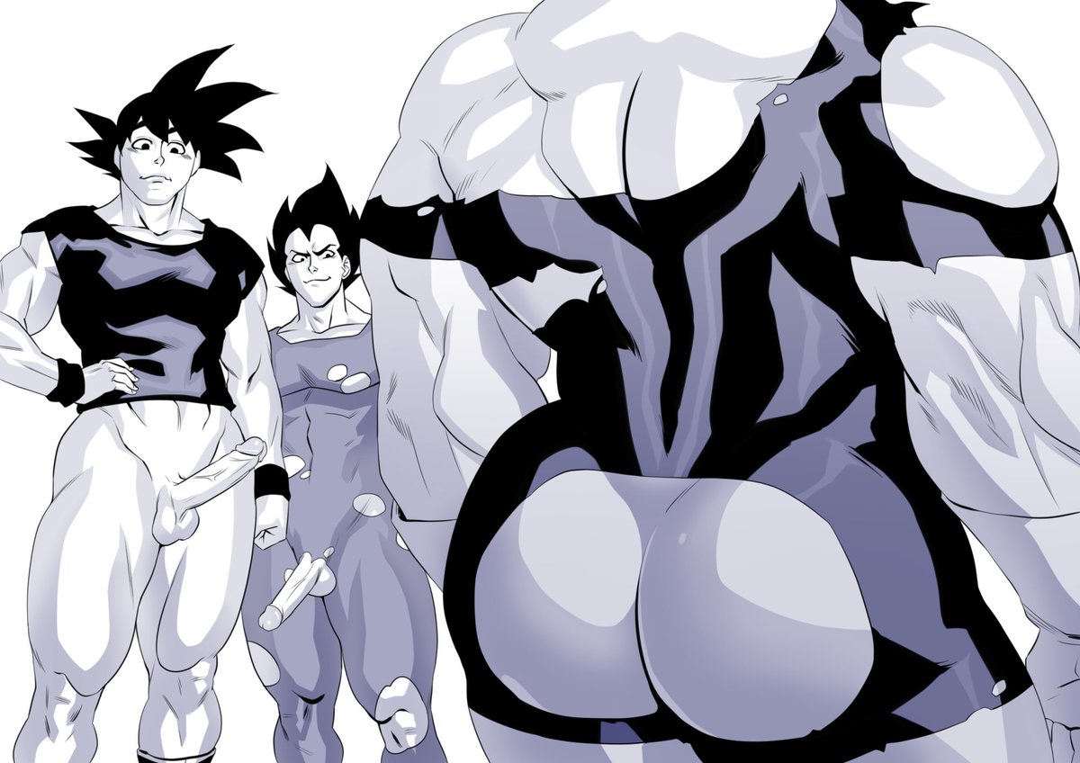 Goku and Vegeta vs Recoome #bara #goku #nsfw #recoome #vegeta #gay #homo #h...