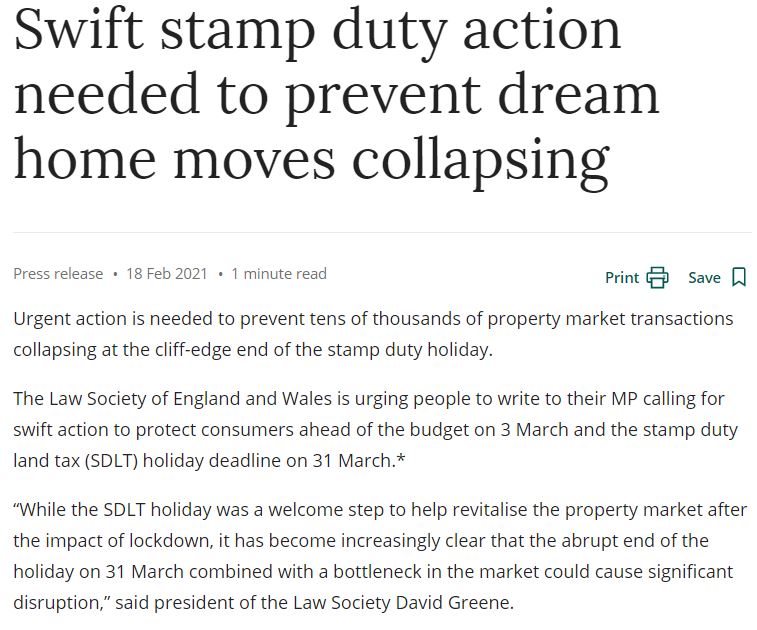 TheLawSociety's tweet photo. 🏠 Urgent action is needed to prevent tens of thousands of property market transactions collapsing at the cliff-edge end of the stamp duty holiday #CancelTheCliffEdge https://t.co/FwVn8PhQi8 https://t.co/Ki6dEVEV4x