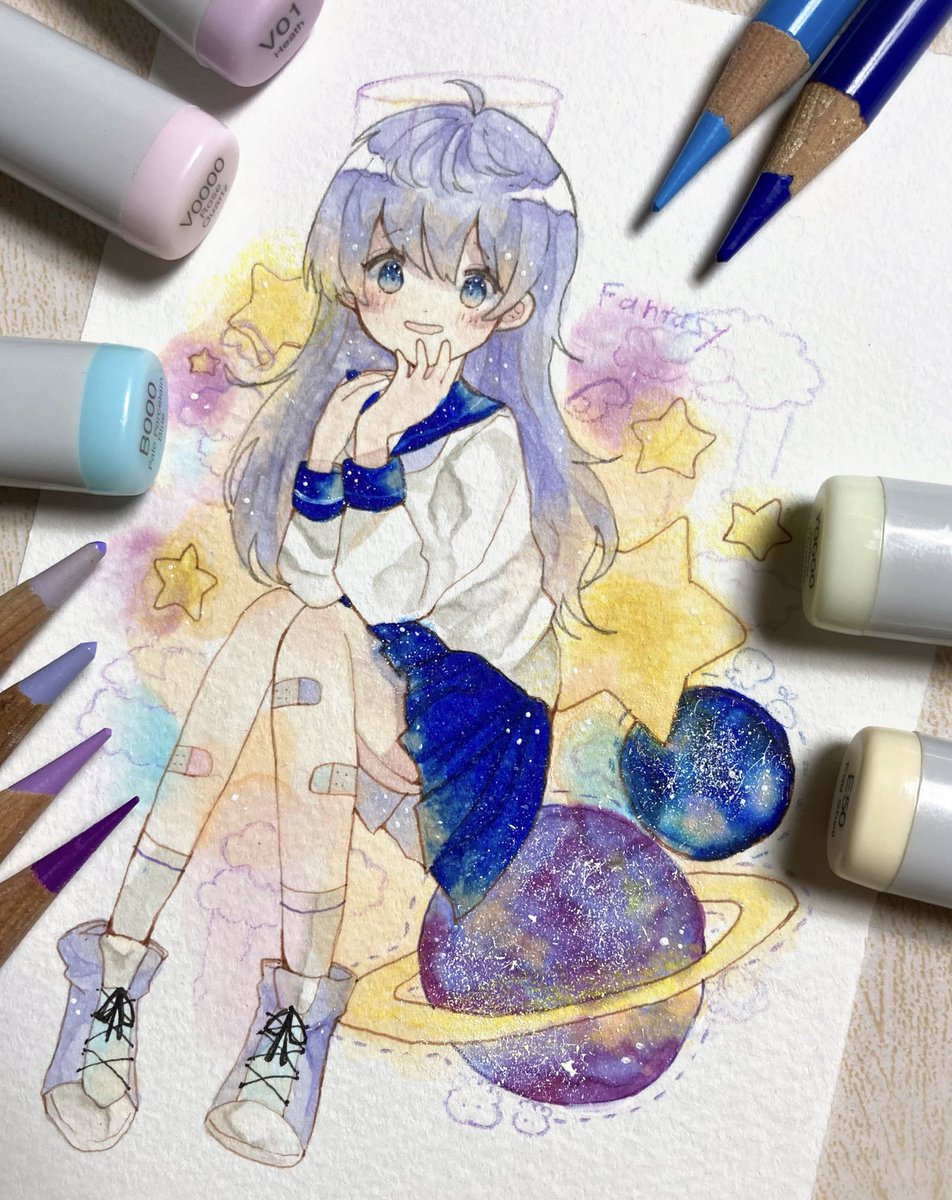 「宇宙へ!! 」|あおやぎʕ•ᴥ•ʔのイラスト