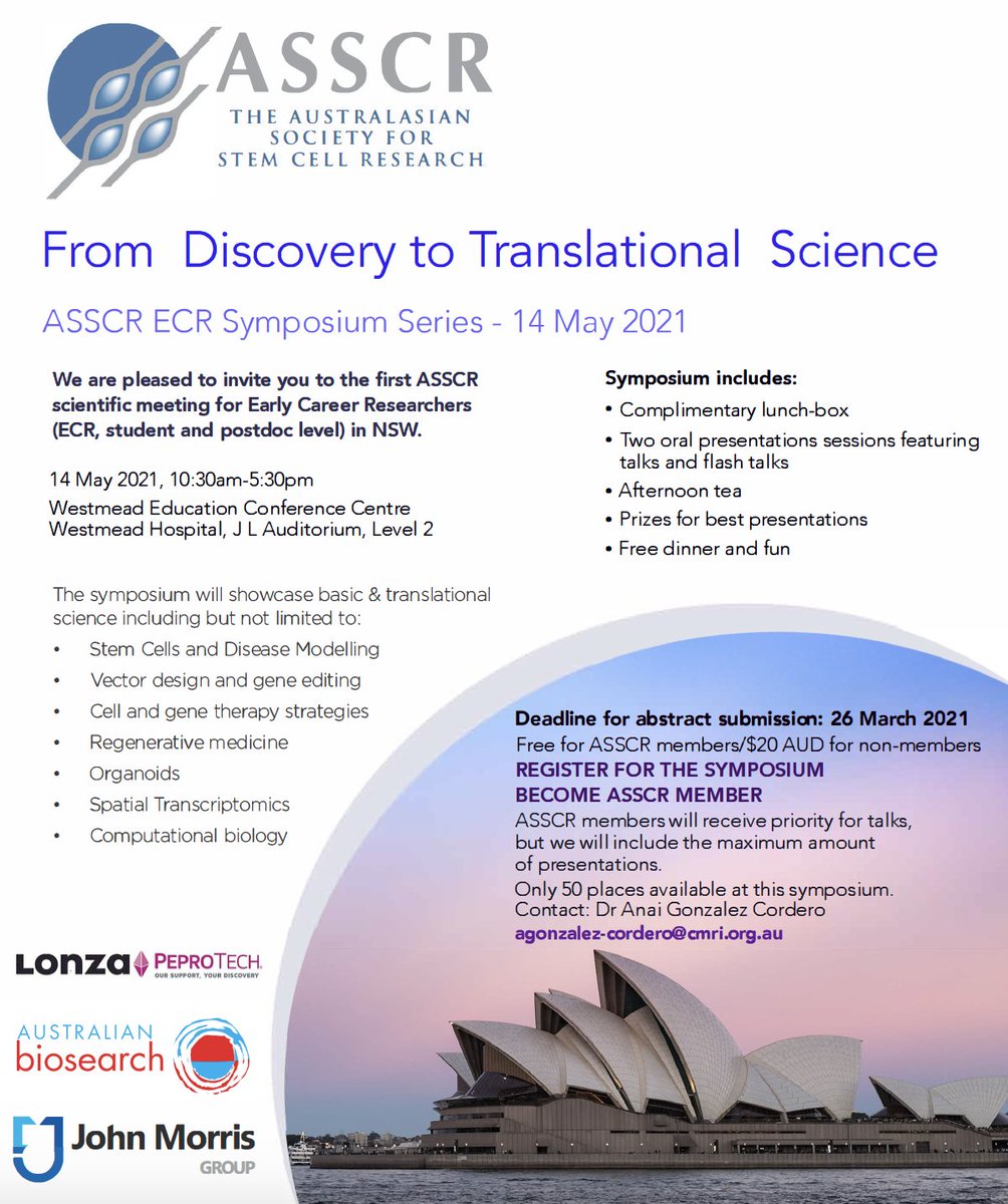 After our successful regional ECR symposium in QLD, the next meet of the series will take place in NSW (14/05/2021). To support career development most participants will have the opportunity to present. Limited spaces, submit abstract until 26th March at tinyurl.com/2mym9vsh.