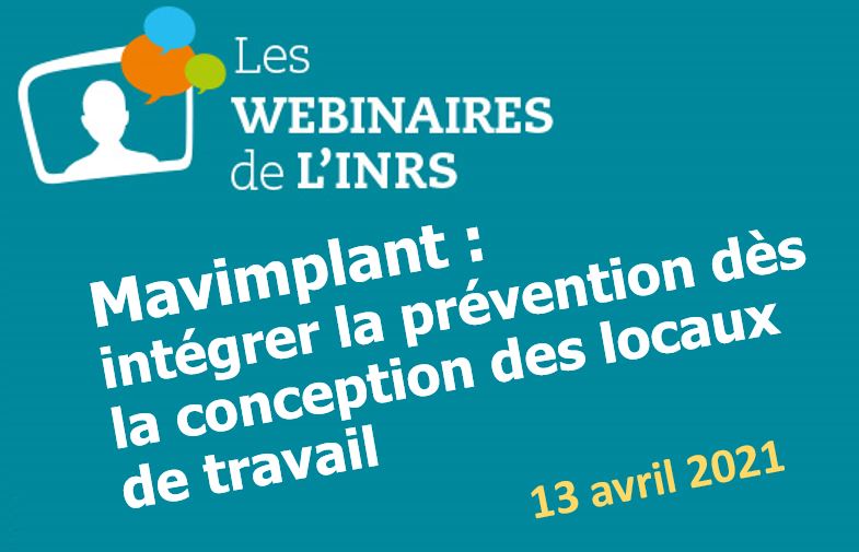 INRSfrance's tweet image. [#Webinaire]📺RDV le 13 avril 2021 à 11h pour un nouveau webinaire sur un outil de conception en 3D des locaux de #travail "Mavimplant : intégrer la #prevention dès la conception des locaux de travail" Pour s'inscrire et poser vos questions à nos experts👉inrs.fr/footer/agenda/…