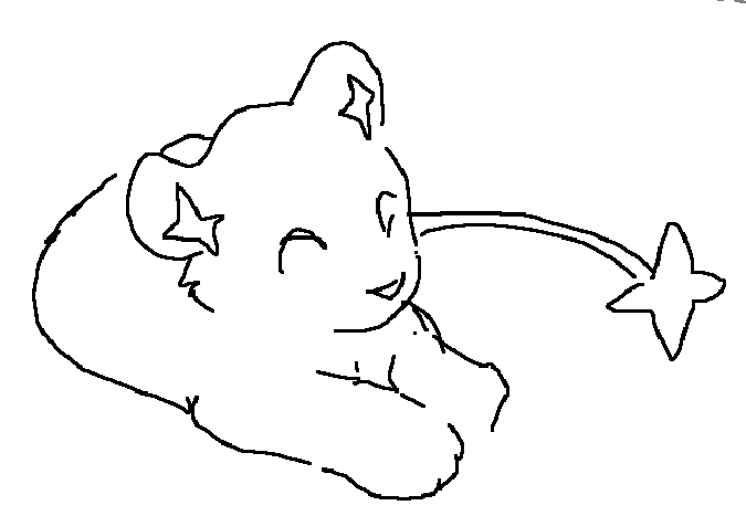 the original sketch in scribblio, courtesy of my amazing friend Leap for screenshotting it~! 💖