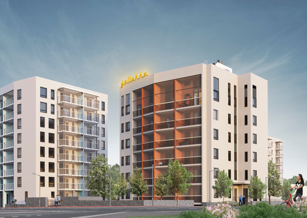 Elmu Foundation (background actor of #TuskaFestival) and the Y-Foundation are building a residential house for musicians and other performing artists in Tampere. There'll be e.g. storage and training rooms. Apply for an apartment before Feb 28: jallukka.fi. #jallukka