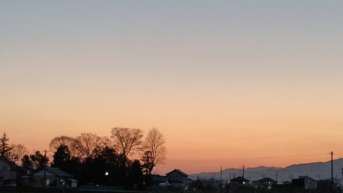 夕方の空