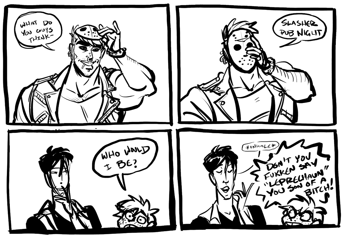 Shawn's gonna kick him in the shins 