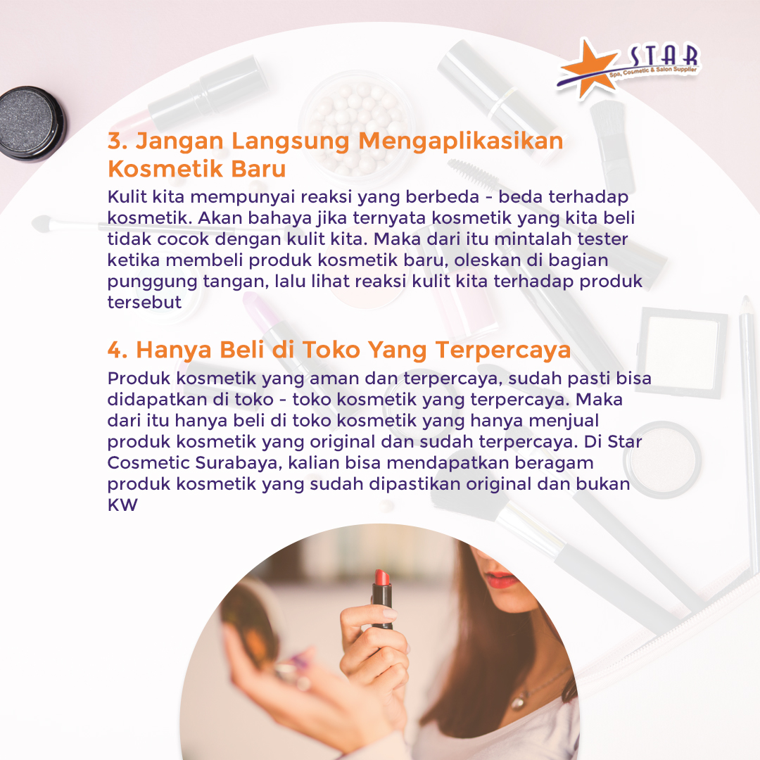 starcosmeticsby's tweet photo. ✨TOP 4 TIPS DALAM MEMBELI KOSMETIK✨

Untuk menghindari membeli produk kosmetik abal - abal, simak 4 tips dalam membeli produk kosmetik baru!

Visit our store: https://t.co/PU31W9BkZQ

#tipskosmetik #kosmetikasli #kosmetikoriginal https://t.co/fs9OwC1FE2