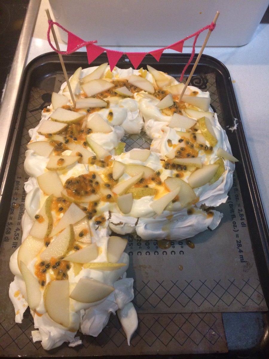 PickeringRobyn's tweet photo. It’s not every day one of your colleagues get an @NRF_News P-rating. P for prestigious!

To celebrate @RosalieTostevin achievement we made her a P-shaped Pavlova with Pineapple Passionfruit and Pear! 

@UCTgeology @UCT_Research @UCT_news https://t.co/jDawY9zsgN