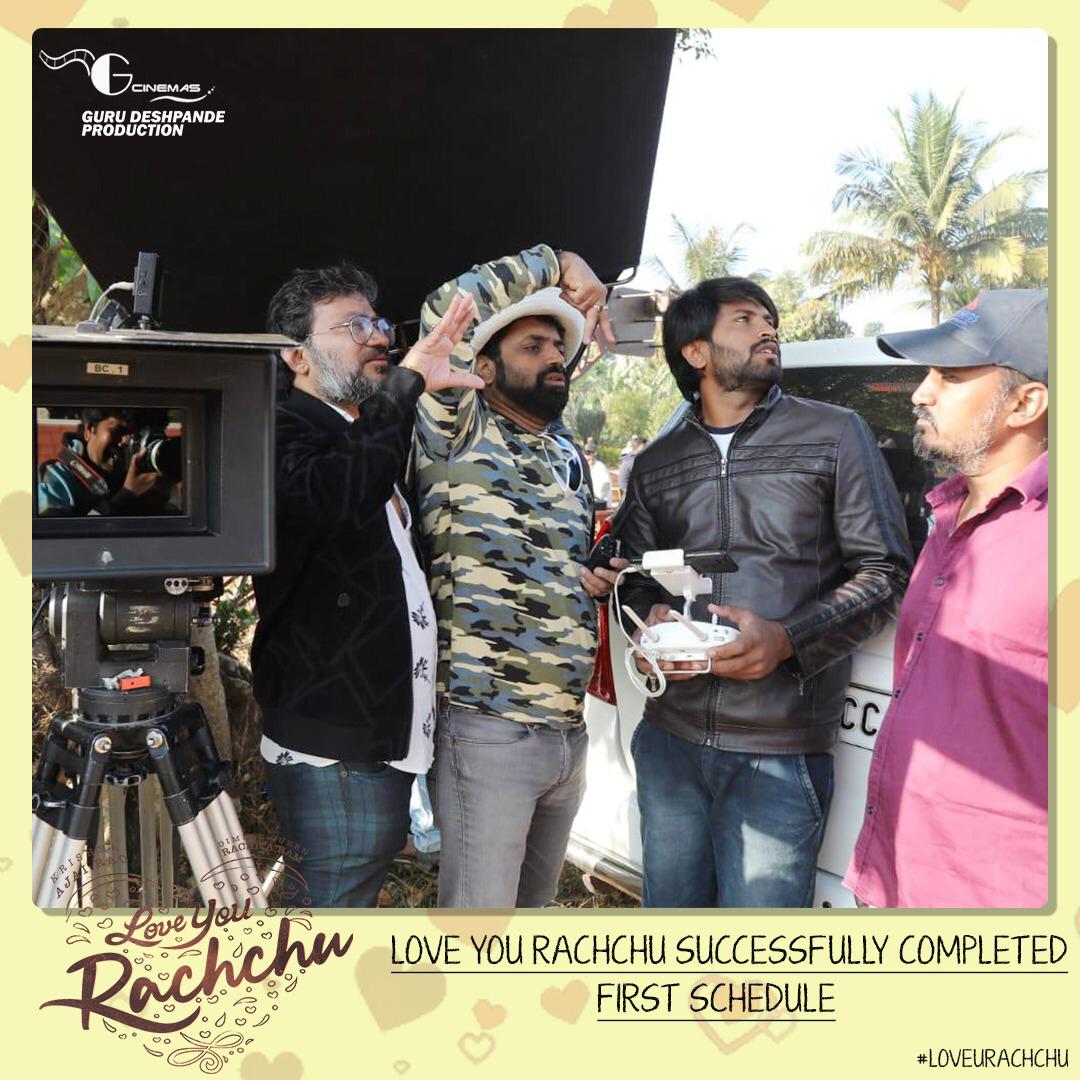 Shooting for the first schedule of #LoveYouRachchu completed in Sakaleshpura. @AjaiRao @RachitaRamDQ @deshpandeguru1 @Sricrazymindz #Shankar