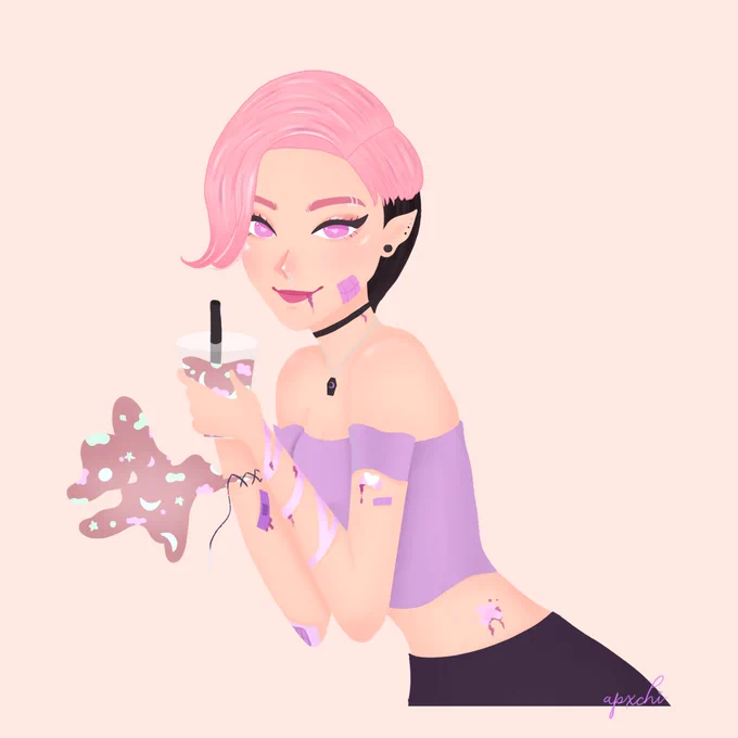 pink and purple 