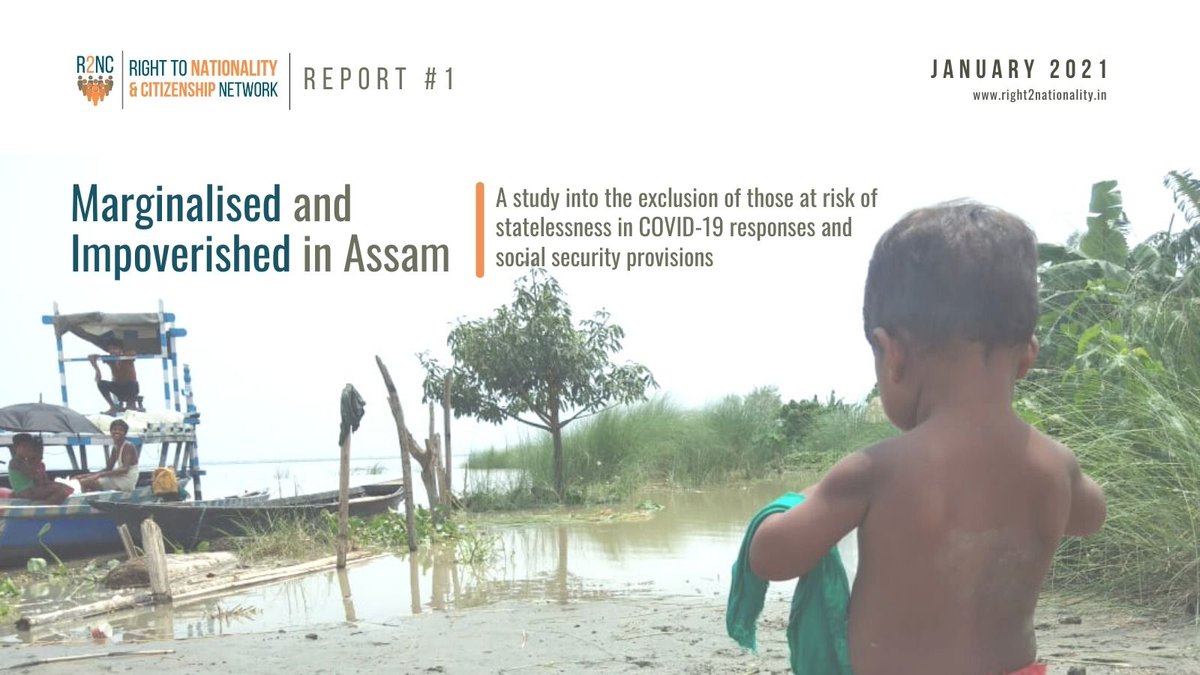 R2NCNetwork's tweet photo. #RNCNReport #1 | Read our first report from the ground, mapping the multiple forms of exclusions that people at risk of #statelessness in the state of #Assam were subjected to during the #COVID19 pandemic. 

Read more/download full report here: https://t.co/aymq1iLiJE https://t.co/UMbs5nBhpu