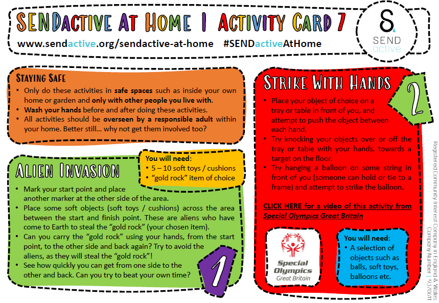 Bexley School Games (@bexschgames) on Twitter photo Today's activities for those young people with SEND are MATP Striking and Kicking While Lying Down youtu.be/UNAWlZZX2JM and <a href="/SENDactive/">SENDactive</a> Alien Invasion #Active60Minutes <a href="/YourSchoolGames/">School Games</a> Today's activities for those young people with SEND are MATP Striking and Kicking While Lying Down youtu.be/UNAWlZZX2JM and <a href="/SENDactive/">SENDactive</a> Alien Invasion #Active60Minutes <a href="/YourSchoolGames/">School Games</a>