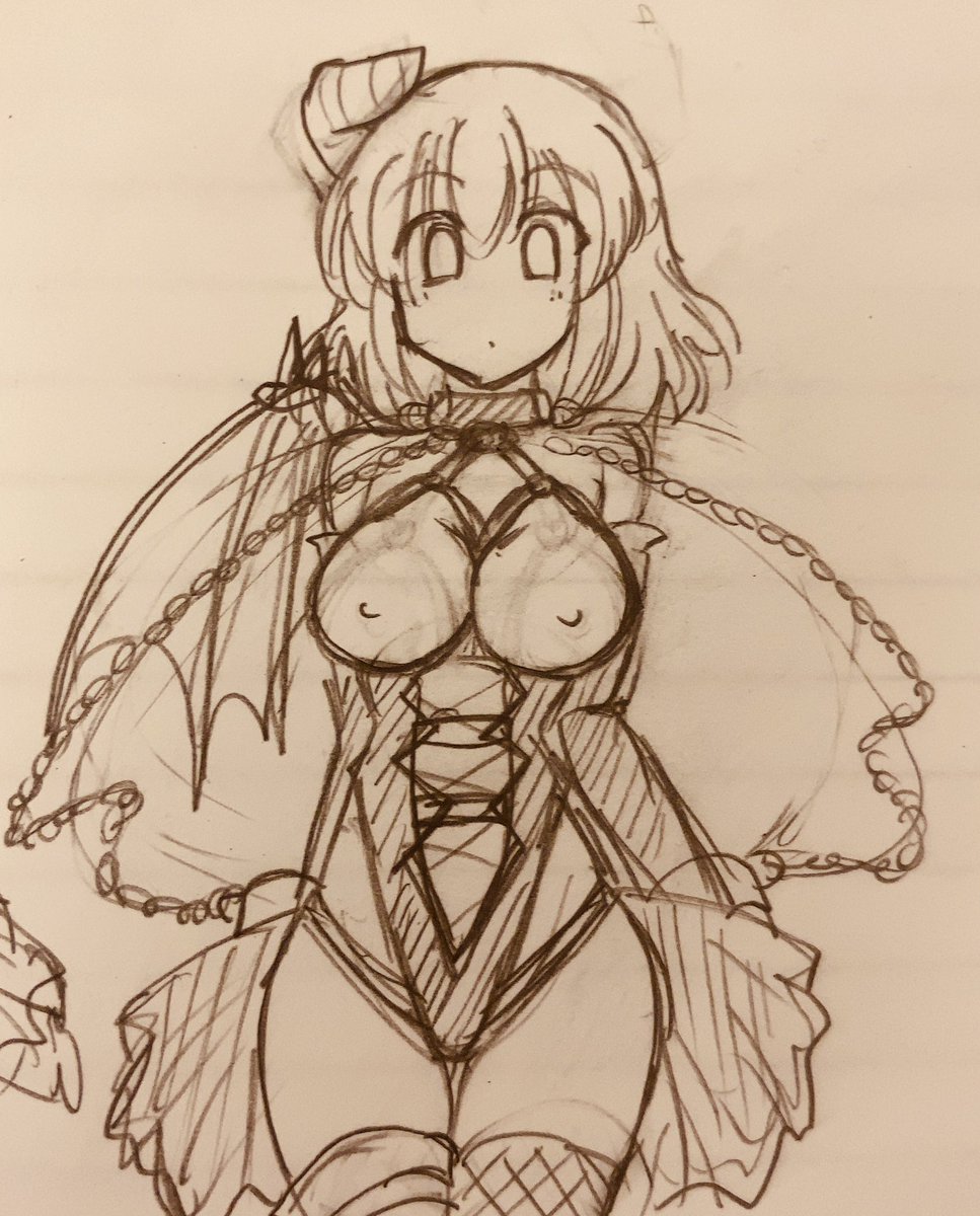 ラヴィーネとお揃い感なら①なんだけど、②も捨てがたいような…胸のギャグVな拘束具っぽさはちょっと憧れ(よかったらご意見ください) 