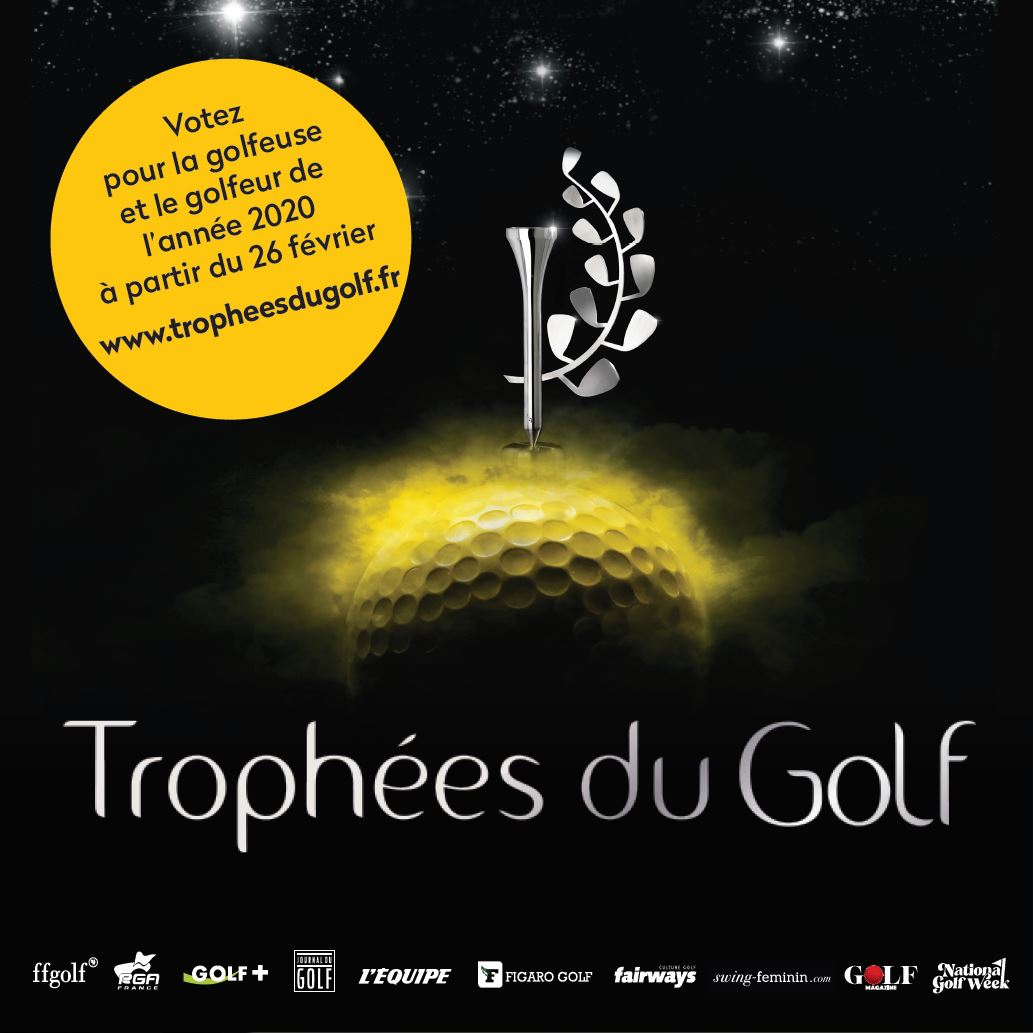J-3 pour voter la golfeuse et le golfeur de l'année 2020.
votez sur tropheesdugolf.fr
