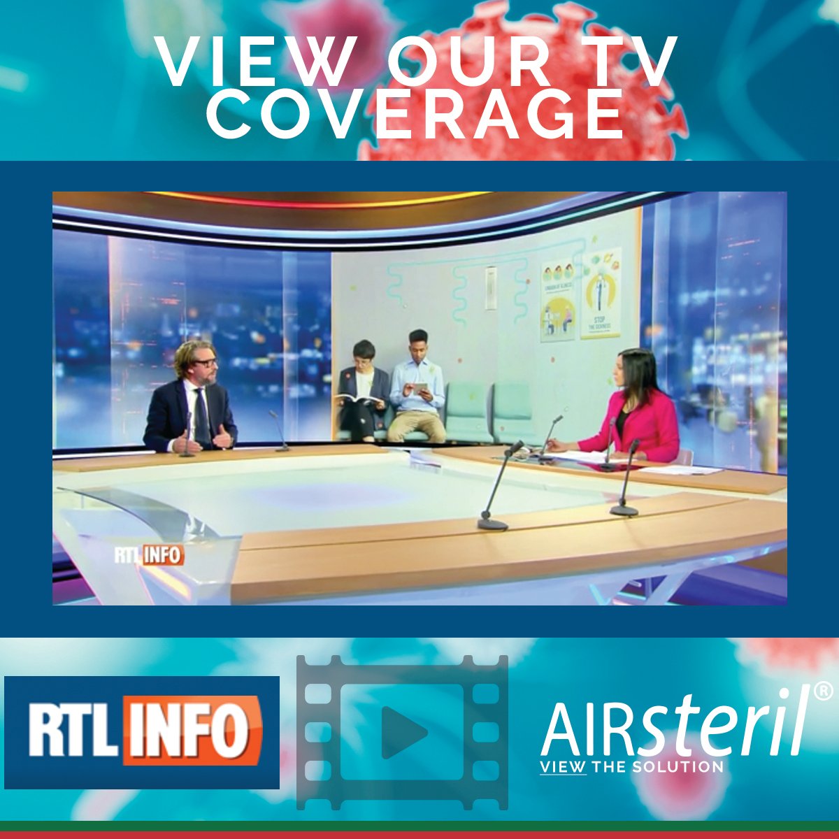 View our latest TV coverage here daxairscience.co.uk/news-coronavir…. AIRsteril products have been a key part in the drive to reopen many businesses... #daxairscience #tvcovrage #coronavirusrtltvcoverage #coronavirusnews
