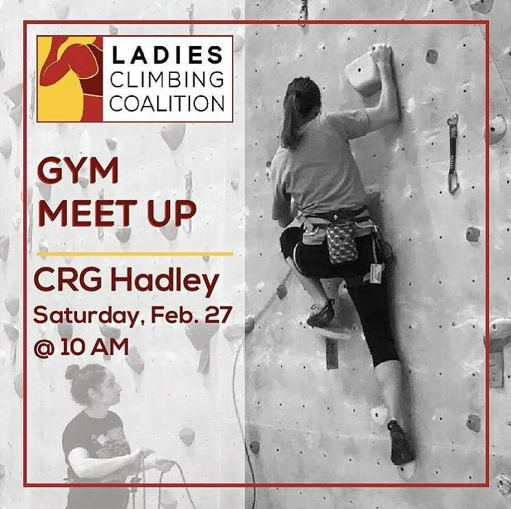 crghadley's tweet photo. THIS SATURDAY join @ladiesclimbingcoalition and hosts @theclimbingconnection and @meghanclimbs for a climbing meetup here at Central Rock Hadley. 

Whether you’ve attended a meetup in the past or are new to climbing, we welcome you to come climb in this … https://t.co/XPD62FCzMf https://t.co/drmNQ3xHz4