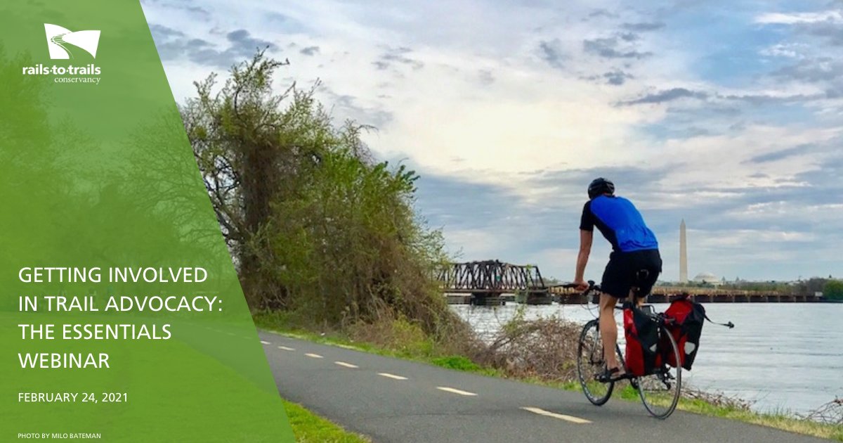 Looking for a way to advocate for trails? Don't miss our webinar happening Wednesday, Feb 24. at 1 p.m. ET for resources, strategies and tips! ➡️rtc.li/trail-advocacy….