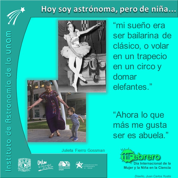 #11F Día Internacional de la Mujer y la Niña en la Ciencia.
#MujeresEnAstronomía #JulietaFierro