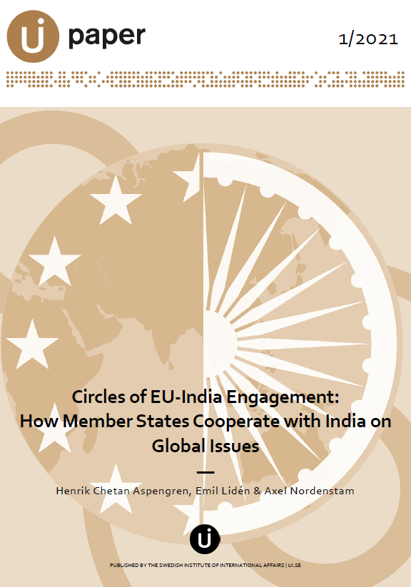 AxelNordenstam's tweet photo. NEW paper on EU🇪🇺-India🇮🇳 relations: Global geopolitical tensions (US-China), and uncertainties about the US’ future engagement in Asia push the EU and India closer to each other. A thread on our new paper written by @HCAspengren @LidenEmil &amp; myself.👇1/8
https://t.co/ujonaWzo3j https://t.co/IbrGMJSCox