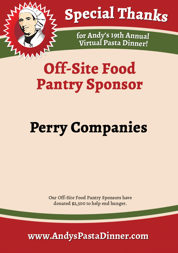 andyspasta's tweet photo. Thank you to our Off-Site Food Pantry sponsor Perry Companies! #apd2021 https://t.co/knJBV27gfG