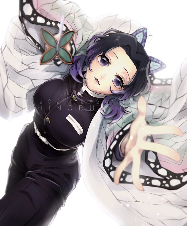 鬼滅の刃 胡蝶しのぶの誕生日イラストとかわいい画像まとめ 21