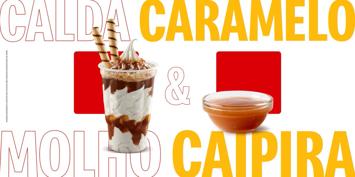 McDonalds_BR's tweet photo. Cabô o chororô: os favs Calda de Caramelo e Molho Caipira estão voltando pra deixar sua #Méquizice ainda mais gostosa. 😋 https://t.co/DV8EhAZJFA